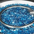 thumbnail image 4 of Piercart 42in Propane Fire Pit Table 50,000 BTU Auto-Ignition Fire Pit with Waterproof Cover, Lid and Blue Stone, 4 of 7