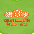 thumbnail image 4 of Inktastic Cutest Pumpkin in the Patch Boys or Girls Baby Bib, 4 of 4