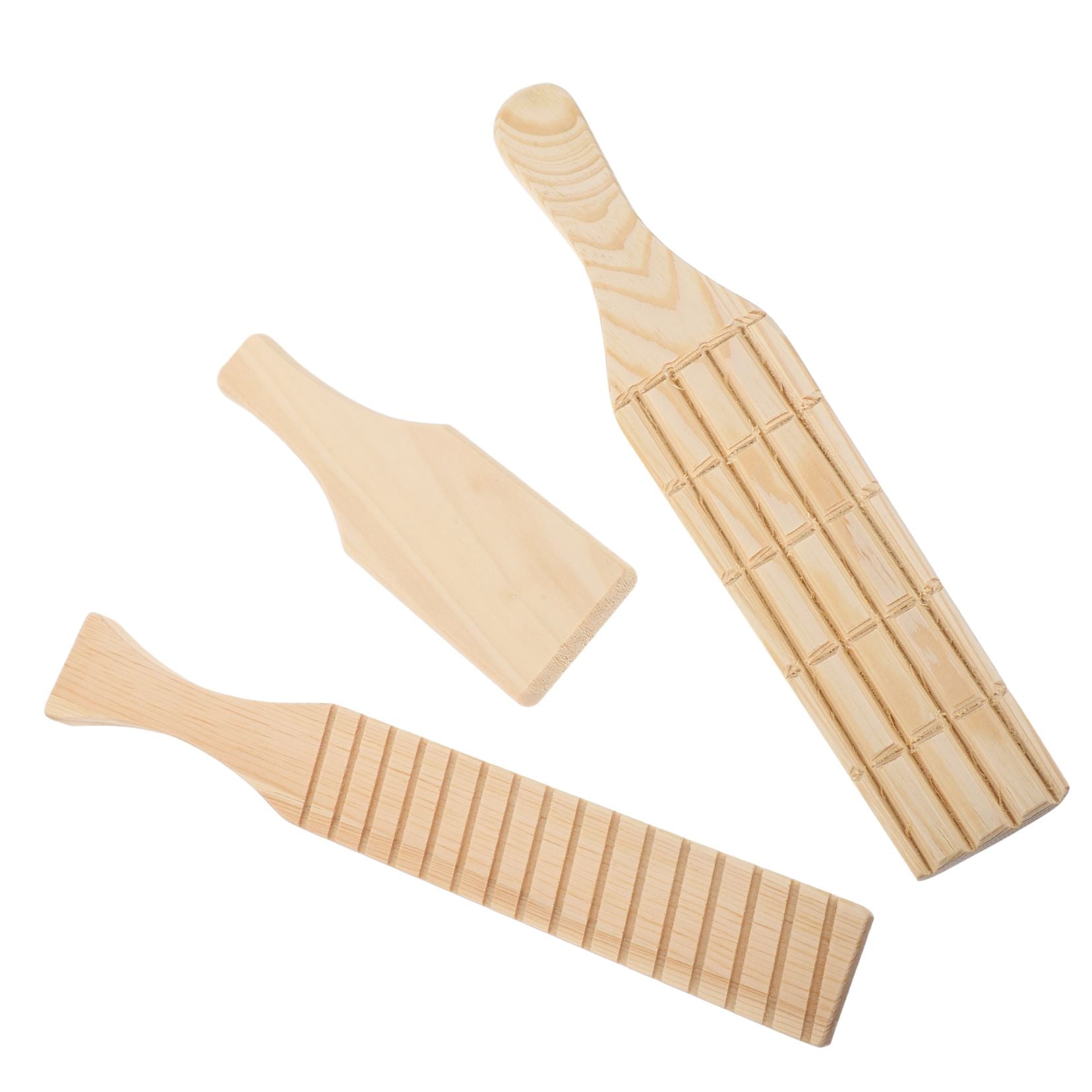 LOLIPPYY 3Pcs Clay Modeling Board Wood Paddle Portable Lightweight for Ceramic Sculpture