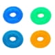 thumbnail image 5 of Greeniant Pet Chew Toy Training Squeak Ring Ball TPR Molar Sound Interactivo Juego Juguete, Naranja, L Type2 NO2, 5 of 6