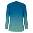 thumbnail image 5 of Womens Tops Button Long Sleeve T Shirt Round Neck Casual Tunic Top, 5 of 5