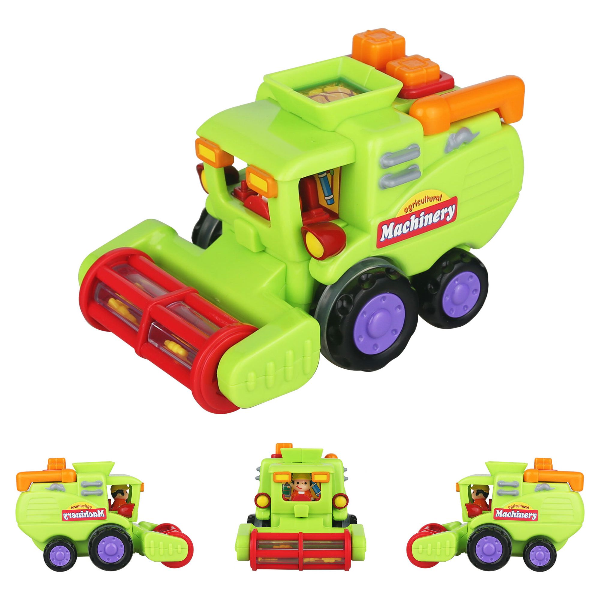 CifToys Friction Powered Push and Go Toddler Construction Toys Truck Vehicle Playset, Toys for 1 2 3 Year Old Boy Toys Gifts (3 Pieces) - image 3 of 10