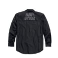 thumbnail image 2 of Harley-Davidson Long Sleeve Performance Button Shirt, Black. 99018-15VM, 2 of 2