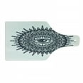thumbnail image 1 of Occult Cutting Board, Traditional Abstract Round Mandala Motif Eye in Middle Secret Sight Occult Image, Tempered Glass Cutting and Serving Board, Wine Bottle Shape, Grey White, by Ambesonne, 1 of 1