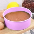 thumbnail image 4 of Silicone Cake 4/6/8/10 Inch Heat DIY Round Shaped Mould For Kitchen Round Cake Silicone Baking Pan Multi Dimension/ Round Cake Mold Purple 8 Inch, 4 of 8