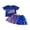 Blue, variant on Toddler Kids Girls 4th of July Outfits 12 18 24 Months 2T 3T 4T 5T Letter/Ice Cream Embroidery T-Shirt and Elastic Tulle Skirt Set Cute 2 Piece Clothes