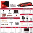 thumbnail image 2 of Rotary Tool Kit, SNAN Tool with MultiPro Keyless Chuck and Flex Shaft, 10000-35000RPM, 6 Variable Speed, 110 Accessories Ideal for Craft Projects, DIY Creations, Cutting, Engraving-SERTD02., 2 of 3