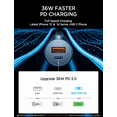 thumbnail image 5 of Car Charger Fast Charging [Mini&Metal], Fast USB Car Charger Adapter PD30W&QC3.0 Compatible with iPhone 14 Pro Max Plus 13 12 11 Samsung S22/21/20 Note20/10 Pixel, 5 of 6