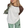 thumbnail image 3 of POINTERTECK T-shirts Patchwork Couleur Femmes Manches Longues Col Rond Pull Streetwear Casual, 3 of 10