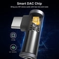 thumbnail image 3 of Paquete de 2 adaptadores de auriculares de audio USB C a 3,5 mm, adaptador tipo C a conector auxiliar Dongle de ángulo recto con chip DAC, 3 of 5