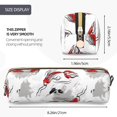 thumbnail image 3 of Easygdp Koi Fish para Estuche de Lápices de Cuero, Estuche de Papelería de Cuero, Estuche de Gran Capacidad con Cremallera, 3 of 7