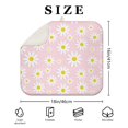 thumbnail image 4 of Floral Dish Drying Pad for Kitchen Sink Area with Daisy Design Microfiber Foldable Rack Mat Absorbent Spring Summer 16x18 Inch, 4 of 7