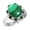 Malachite, variant on Natural Blue Chalcedony Ring 925 Sterling Silver Handmade Jewelry