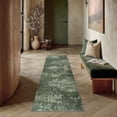 thumbnail image 2 of BERTHMEER 2'x6' Runner Rugs for Kitchen Hallway Entryway Entrance Dorm Laundry Bedroom Living Room Washable Non Slip Abstract Modern Contemporary Runner Rugs,Deep Green, 2 of 5