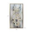 thumbnail image 4 of Modern Abstract Canvas for Home Wall Decor - Decorative Framed Wall Art for Living Room and Dining Room Decor - House Accent for Entryway or Bedroom Styling - Set of 3, 42", Blue & White, 4 of 13