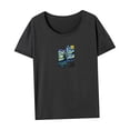 thumbnail image 4 of Camiseta de verano para mujer, ropa de calle, cuello redondo, para desplazamientos, deportes, viajes S, 4 of 7