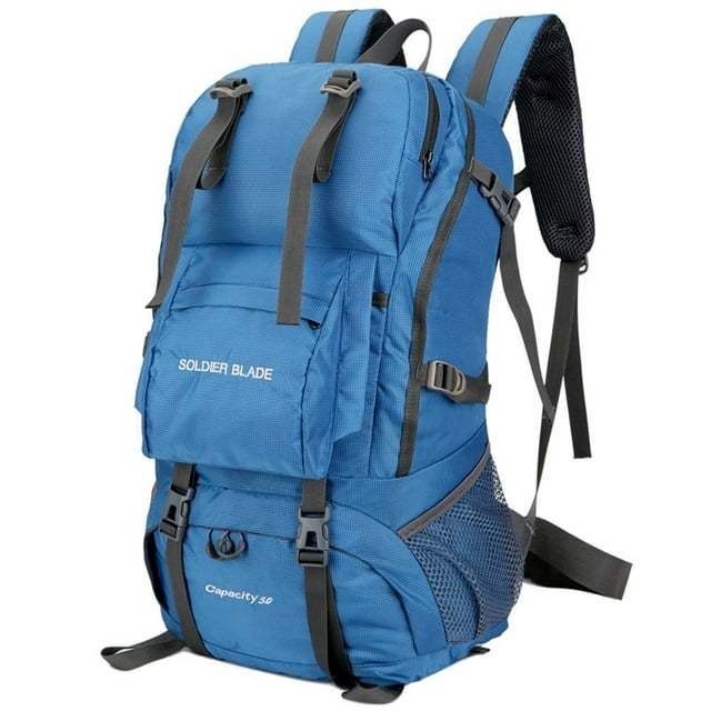 Sac de Course Imperméable 50L Grande Capacité Sac de Jogging Respirant pour Randonnée Camping