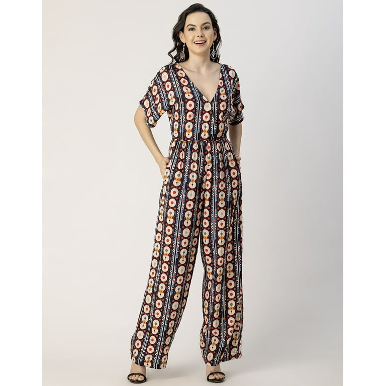 Rayon jumpsuit for women sales