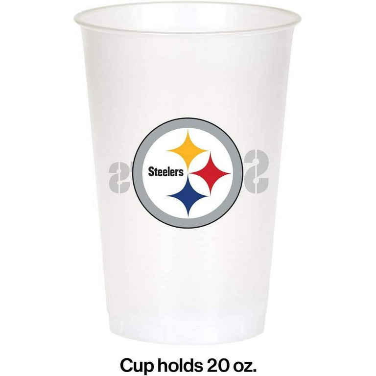 Duck House Sports NFL Pittsburgh Steelers Disposable Paper Cups, Pack of 20