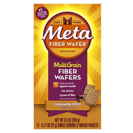 Meta Multi Grain Fiber Wafers Cinnamon Spice 12 Count