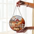 thumbnail image 2 of Thanksgiving Poodle Pilgrim Grateful, Thankful, Blessed Fall Welcome Stained Glass Suncatcher Poodles Dog Lover Gifts Idea Window Hanging Sign Decor - 00021, 2 of 5