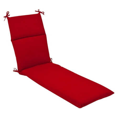 Pillow Perfect Outdoor/ Indoor Pompeii Red Chaise Lounge Cushion
