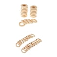thumbnail image 1 of 40Pcs Natural Wood Circles Beads Connectors Wooden Making Craft, 1 of 8