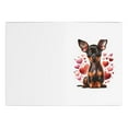 thumbnail image 3 of DistinctInk Greeting Card / Note Card - Valentine's Day Miniature Pinscher Puppy - PACK of 10, 3 of 7
