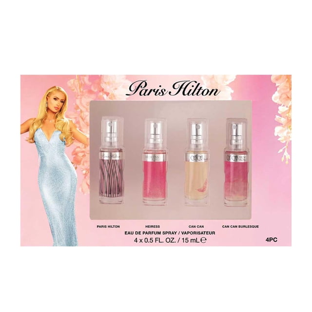 Juego de cofres Personal Fragrance Paris Hilton de 4 piezas, 15 ml