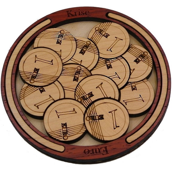 Euro Krise (Euro Crisis) - Money Brain Teaser Wooden Packing Problem
