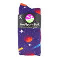 thumbnail image 2 of Outer Space Galaxy Socks Over the Calf (Purple/Orange/White, Medium), 2 of 2