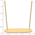 thumbnail image 3 of Finest Gold Sterling Silver & Gold-Plated Large Oblong Blank Bar Necklace, 3 of 3
