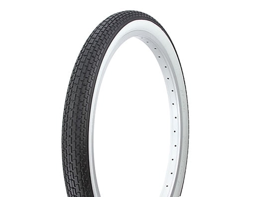 BICYCLE DURO TIRE IN 24 X 2.125 BLACK/WHITE SIDE WALL IN DIAMOND DRIZZLE! NEW 