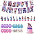 thumbnail image 3 of Birthday Party Decoration Set Complete Kit with Banner Balloons Cake Topper Cartoon Theme Durable Safe Supplies for Kids Adults Easy Setup Festive Celebration, 3 of 9