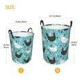 thumbnail image 5 of Daiia lovely Roosters Laundry Hamper With Handles Large Storage Basket/Toy Organizer/Dirty Clothes Collapsible Waterproof For College Dorms, Bedroom,Bathroom, 5 of 8