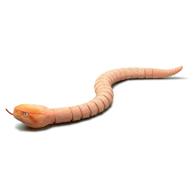 Yeacher RC Snake Toy 15.5in Infrared Rechargeable Rattlesnake Toy with Retractable Tongue and Swinging Tail