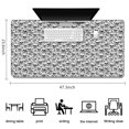 thumbnail image 5 of Long Mouse Pads for Desk,Black White Skull Pattern Desk Mats on Top Of Desks, Desk Mouse Pad Extra Large with 3mm Non-Slip Base and Stitched Edge for Gaming,Office,Work,Home 47.3"x23.6", 5 of 6