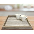 thumbnail image 6 of Rockin' Wood 24x24" Rustic Wood Square Ottoman Tray for Coffee Table Decor, 6 of 8