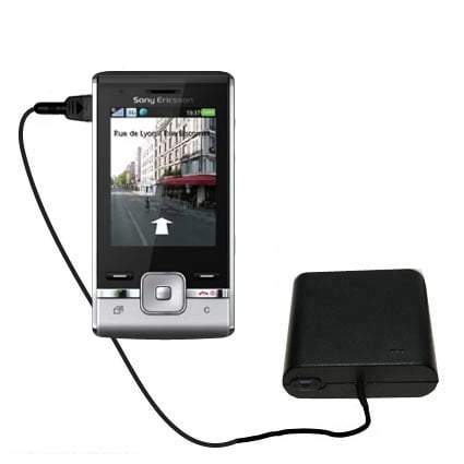 Portable Emergency AA Battery Charger Extender suitable for the Sony Ericsson T715a - with Gomadic Brand TipExchange Technology