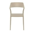 thumbnail image 5 of Luxury Commercial Living 32.75" Taupe Brown Solid Patio Dining Chair, 5 of 7