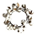 thumbnail image 2 of Handwork Cotton Wreath Farmhouse Decoration Festive Item Vintage Wreath, 2 of 5