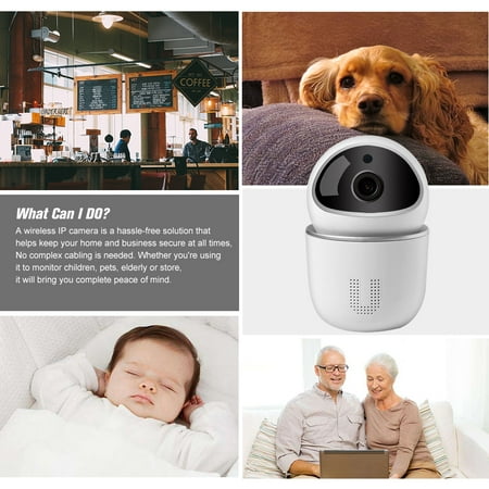 Camera De Securite A Domicile Wifi Camera Ip Sans Fil 1080p Moniteur Pour Bebe Avec Detection De Mouvement Camera De Securite P T Z Enregistrement De Carte Tf Audio Bidirectionnel