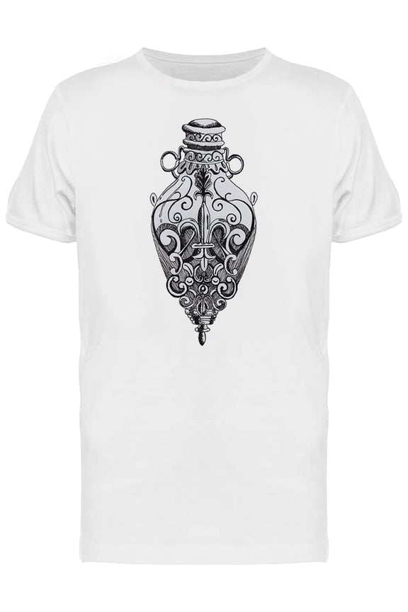 Ink Poison Bottle Art T-Shirt Men -Image by Shutterstock, Male x-Large