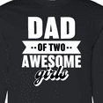 thumbnail image 4 of Inktastic Father's Day Dad of 2 Awesome Girls Long Sleeve T-Shirt, 4 of 5