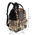 thumbnail image 2 of Fotbe USA Sunflower Flag Mochila Maternidad - Lona de Sarga Impermeable, Mochila de Pañales de Gran Capacidad con Múltiples Bolsillos y Correas Ajustables, 2 of 6