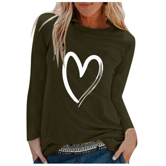 Viikei Women's Plus Size Short Sleeve Print O-Neck Loose T-Shirt