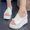 White, variant on WIZUTIZ Shower Shoes Women Soft Vintage Womens Sandals Summer Jeweled BOHO Sparkly Sandals Wedge Sandals Platform Heels Slide Sandals Beach Shower Shoes Indoor with Arch Support Slides
