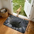 thumbnail image 2 of Door Mats for Home Entrance, Stereoscopic Visual Effect Absorbent Non-Slip Mat, Dirt Proof for Bathroom Kitchen, 40X60Cm, 2 of 6
