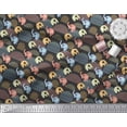 thumbnail image 3 of Soimoi Silk Fabric Cute Elephant Kids Fabric Prints by Yard 42 Inch Wide, 3 of 3