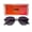 Black/Smoke, variant on Australia Big Time Square Sunglasses, Gold/Smoke